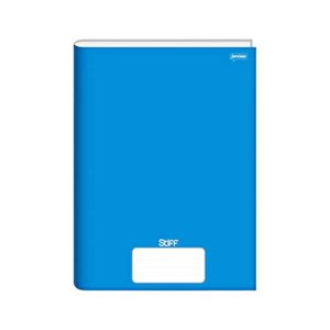 Caderno Capa Dura Universitário 96 Folhas Lisa Stiff Azul 6011 Jandaia - 5UN