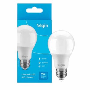 Lâmpada Led Bulbo 9W 6500K Bivolt A60 Elgin - UN