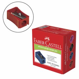 Apontador Plástico Simples AP50ZF Faber-castell - 50UN