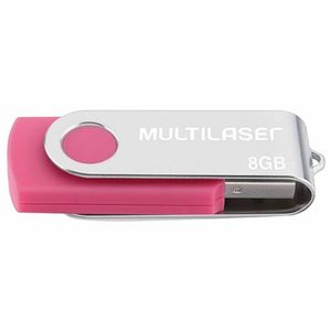 Pen Drive 8GB Twist Rosa 2 PD687 Multilaser - UN
