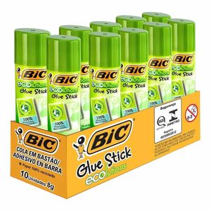 Cola Bastão 8G Stick Ecolutions 6641 Bic - 10UN