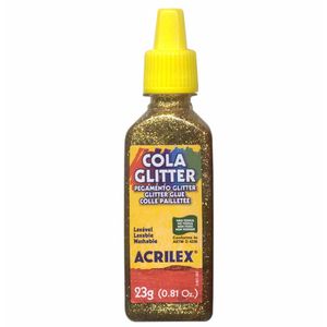 Cola Glitter 23G Ouro 201 Acrilex - 12UN
