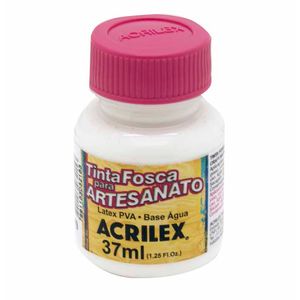 Tinta para Artesanato Fosca 37ml Branca 0519 Acrilex - 12UN