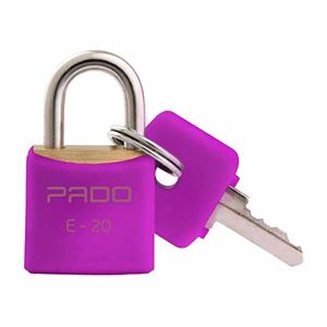 Cadeado 20mm latão com Chave Rosa 6386 Pado - UN