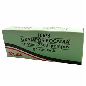 Grampo para Grampeador 106/8 Galvanizado Rocama 13 Mgs - 2500UN