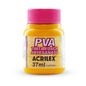 Tinta para Artesanato Fosca 37ml 505 Amarelo Ouro 0505 Acrilex - 12UN