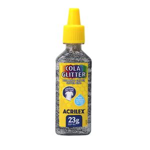 Cola Glitter 23G 202 Prata 0202 Acrilex - 12UN