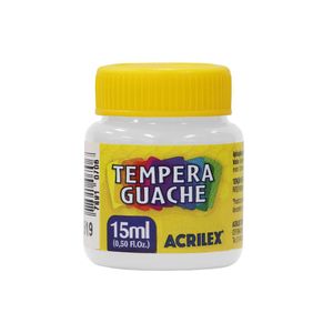 Tinta Guache 15ml Branco 519 Acrilex - 12UN