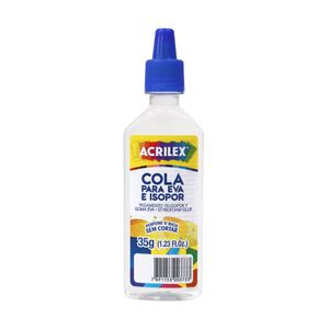 Cola Isopor E.V.A 35g Transparente 17335 Acrilex - 12UN