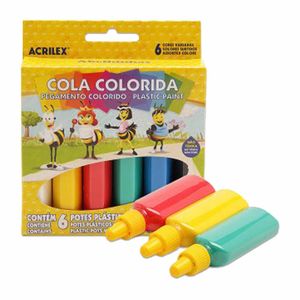 Cola colorida 23g 2606 Acrilex - 6UN