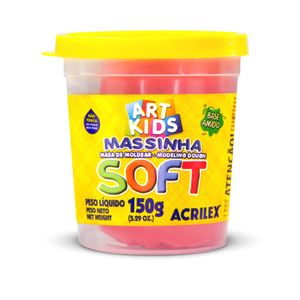Massa para Modelar Soft 103 150g Vermelho 0103 Acrilex - UN