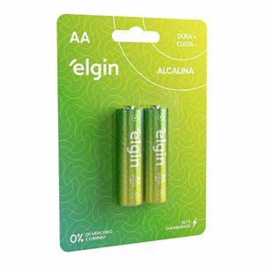 Pilha AA Energy Alcalina 1,5V Elgin - 2UN