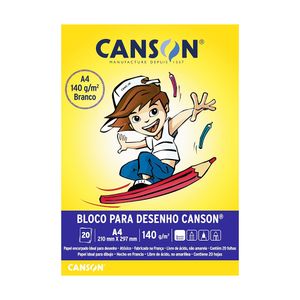 Bloco de Desenho Infantil A4 140g M2 7070 Canson - 20FL