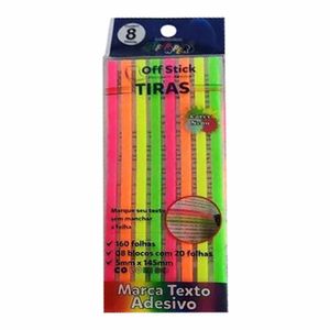 Marca Texto Tiras Cores 160 Folhas 5x145mm 0550 Off paper - BL