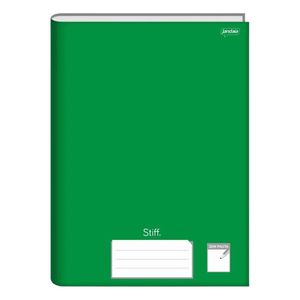 Caderno Capa Dura Universitário sem Pauta Stiff Verde 9711 Jandaia - 5UN
