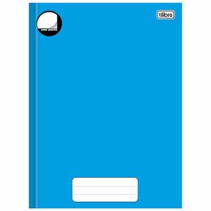 Caderno Capa Dura Universitário Sem Pauta 80 Folhas Azul 235954 Tilibra - 5UN