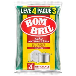 Esponja Multiuso Dupla Face 40252 Bombril - 4UN