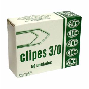 Clips Nº 3/0 Galvanizado 1165 Acc - 10CX