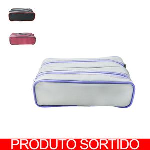 Estojo Escolar Duplo Emborrachado com Puxador 1041 C.quebrada - UN