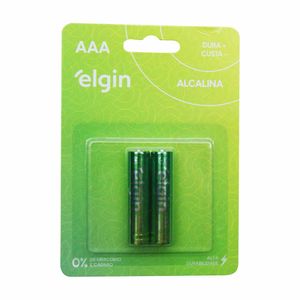 Pilha AAA Energy Alcalina 1,5V 2154 Elgin - 2UN