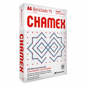 Papel A4 Reciclado 75 g/m² 500 Folhas Branco 3261 Chamex - 500FL