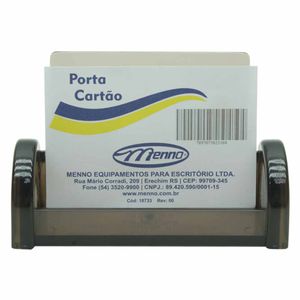 Porta Cartão de Mesa Acrílico Fumê 3744 Menno - UN