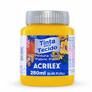 Tinta para Tecido Fosca 250ml Amarelo Ouro 505 Acrilex - UN