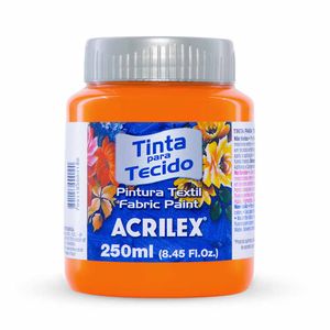 Tinta para Tecido Fosca 250ml Laranja 517 Acrilex - UN