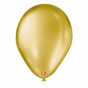 Bola de Soprar Cintilante Nº 9 Dourado 1225 São roque - 25UN