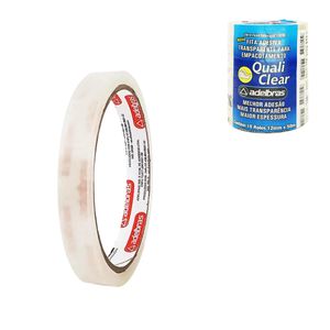 Fita Adesiva 12X50 Transparente Polisil 0814 Adelbras - 10RL