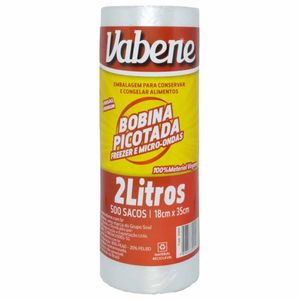 Sacola para Freezer Microondas 18x35cm 2500 Vabene - 500UN