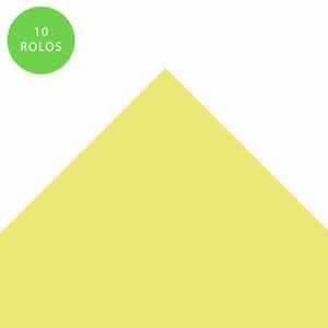Papel Crepom Liso 2M Amarelo CRV400041 Crep mais - 10FL