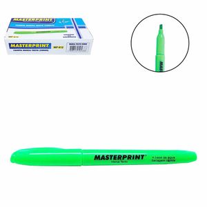 Caneta Marca Texto Verde MP612 Masterprint - 12UN