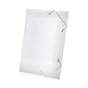 Pasta Plástica Aba Elástica Ofício 2cm Transparente A20B 1210 Plascony - 10UN