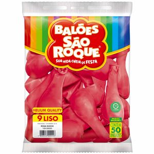 Bola de Soprar Nº 9 Rosa Shock 8550 São roque - 50UN