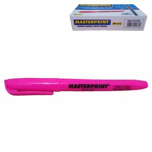 Caneta Marca Texto Rosa MP612 Masterprint - 12UN