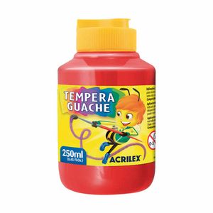 Tinta Guache 250ml Vermelho Fogo 507 Acrilex - UN