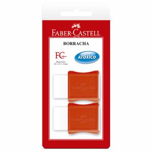 Borracha com Capa Plástica Branco SM107024 Faber-castell - 2UN