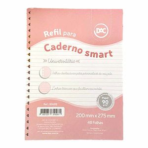Refil para Caderno Smart 48 folhas Rosa 1816RE Dac - BL