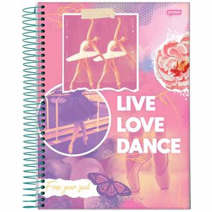 Caderno Universitário 15x1 240 Folhas Grip Sortido 68760 Jandaia - 2UN