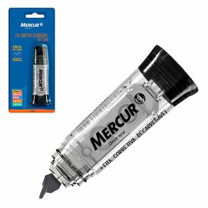 Corretivo em Fita Recarregável Preto Blister 5 mm x 6 m 3028 Mercur - UN