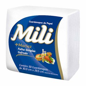 Guardanapo 30x29,5cm Folha Gofrado 1312 Mili - 50UN