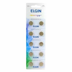 Bateria Alcalina 1,5V LR54 Elgin - 10UN