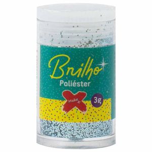 Pote Glitter 3g Azul Celeste 7012 Make+ - 12UN