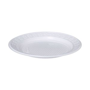 Prato Descartável 21cm Raso Branco 307 Totalplast - 10UN