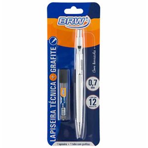 Lapiseira Tecnica 0,7 mm + Grafite LP0702 Brw - UN