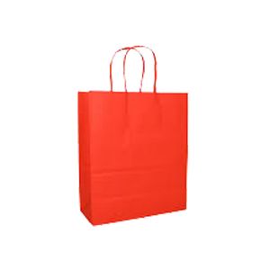 Sacola Papel 17,5x21,5 com Alça Lisa Vermelho 5105 Lc embalag. - 10UN