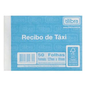 Bloco Recibo Taxi 50 Folhas 6302 Tilibra - BL