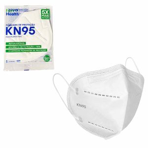 Máscara Descartável KN95 Branca Fort flex - UN