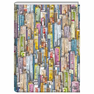 Caderno Capa Dura Universitário 80 Folhas Flow 68749 Jandaia - 5UN